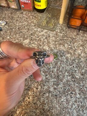 Silver-tone Lion Head Ring - Statement Animal Ring